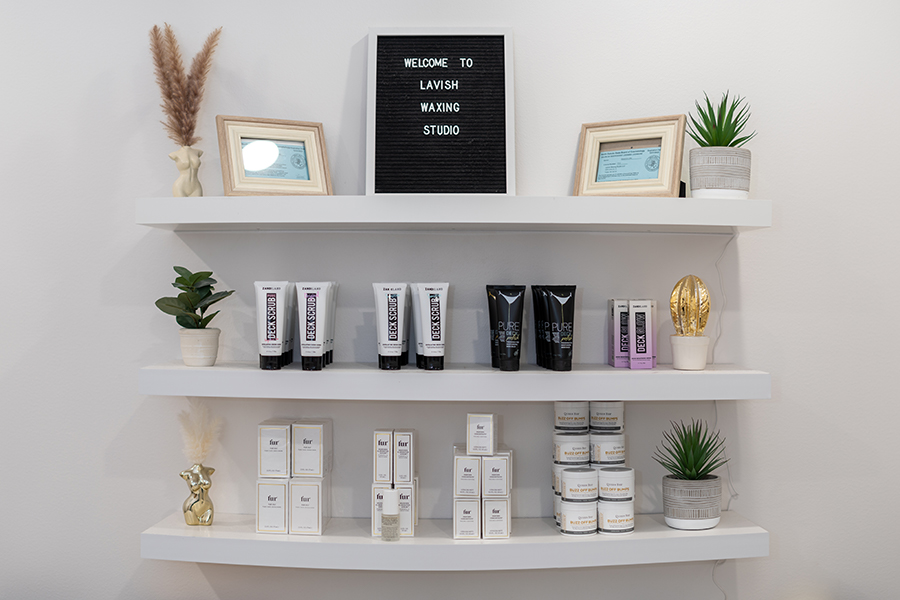 Inside the waxing studio with body wax products